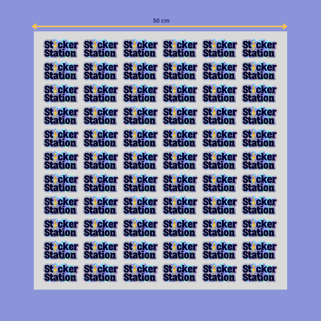 Sticker Holográfica (Plancha)