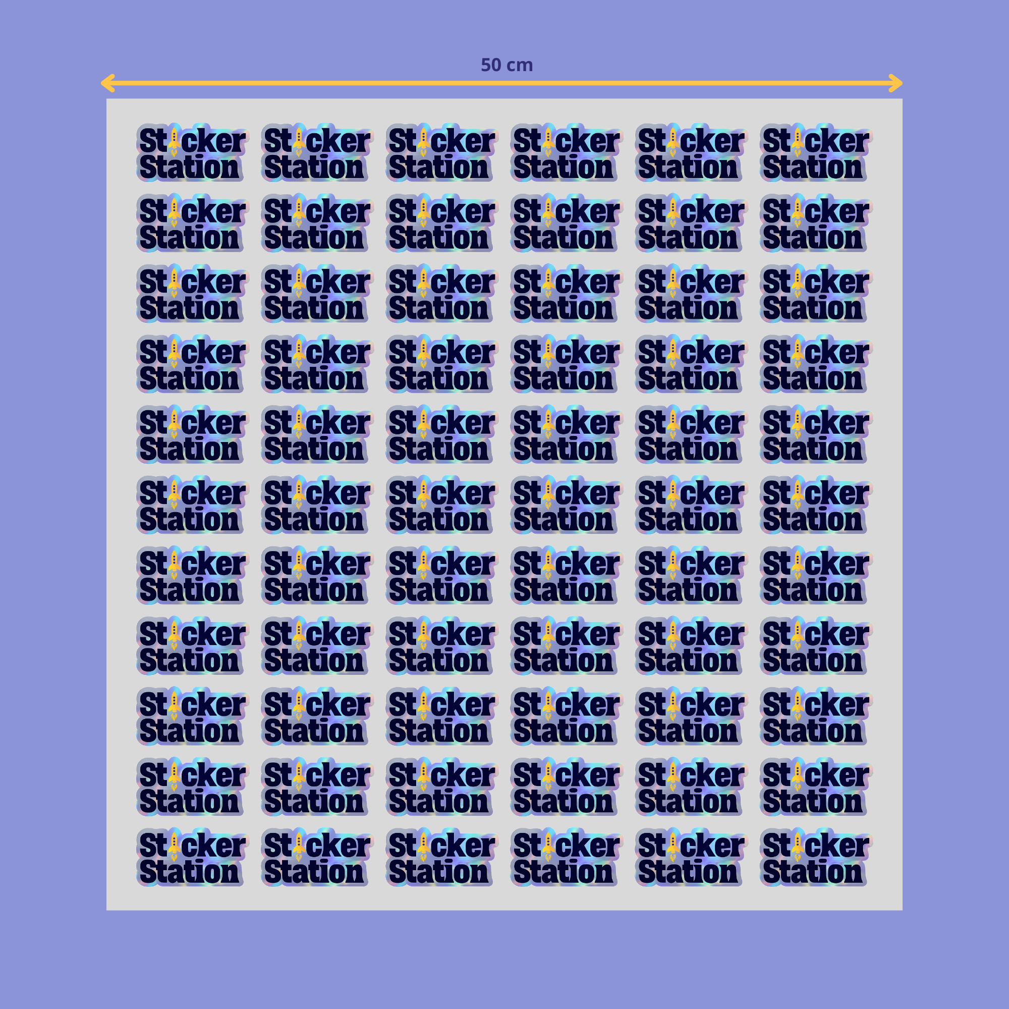 Sticker Holográfica (Plancha)