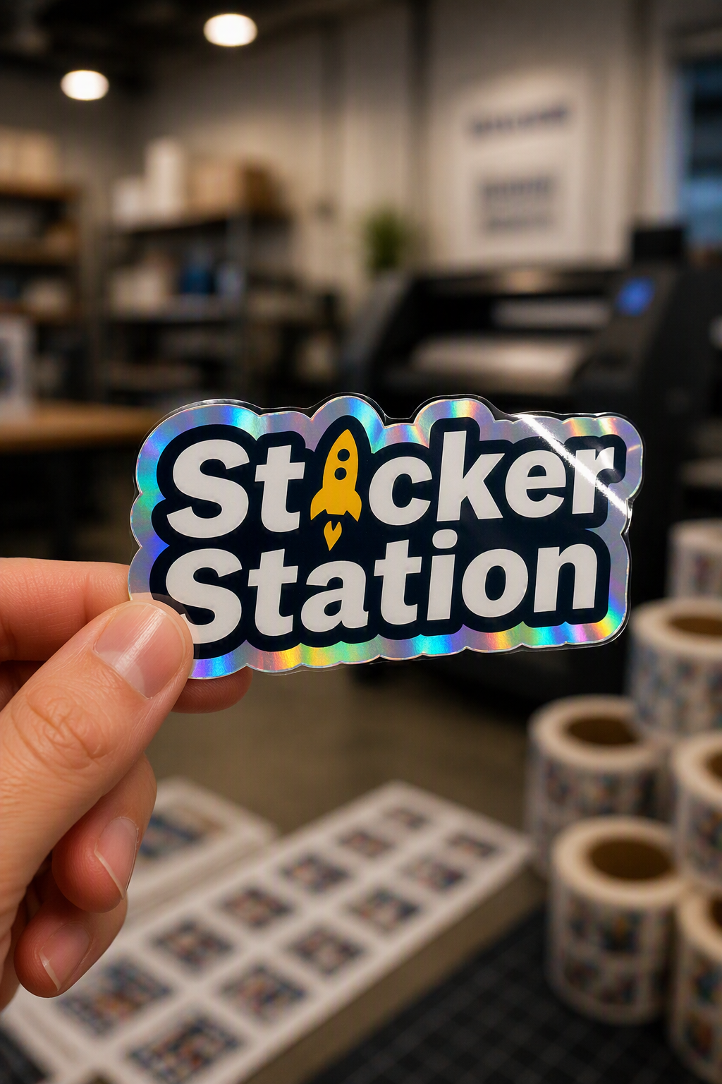 Sticker Holográfico Laminado