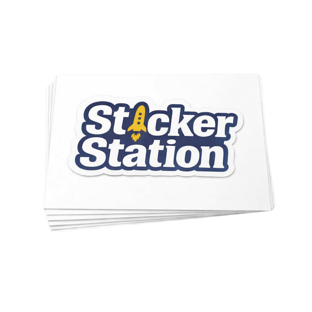 Sticker Blanco Laminado